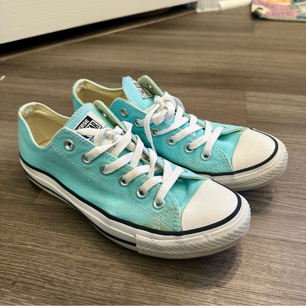 Converse Teal and White Chuck Taylor Sneakers